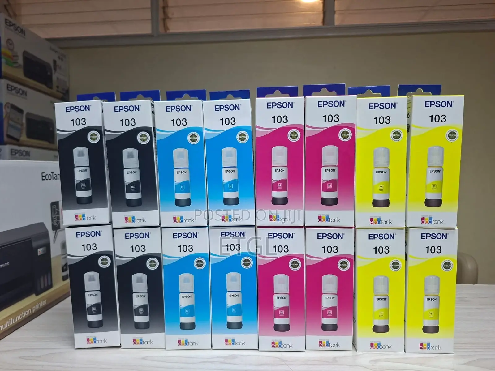 Epson 103 Ecotank Ink Bottle Black, Magenta, Cyan, Yellow Set