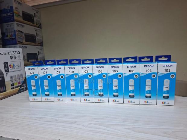 Epson 103 Ecotank Cyan Ink Bottle 65ml - main view