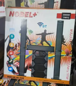 Nobel Tall Boy Speakers-Bt Hometheare-55000w Pmpo- Nb 2040