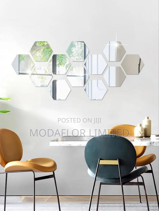 Modern Hexagon Wall Art Mirrors – Classy Affordable Décor