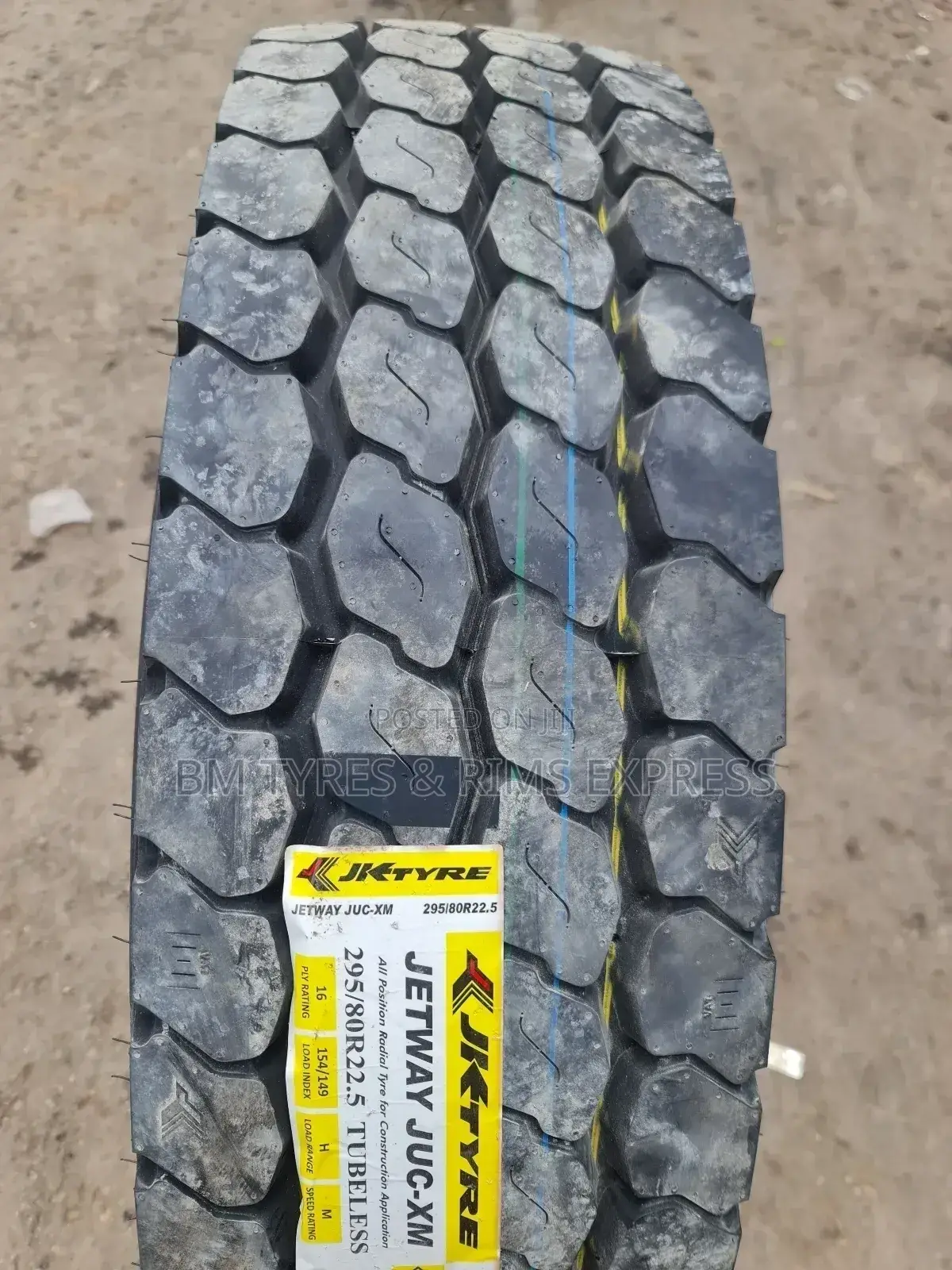 295 /80 R22.5 Jk Tyres (India) Jetway.