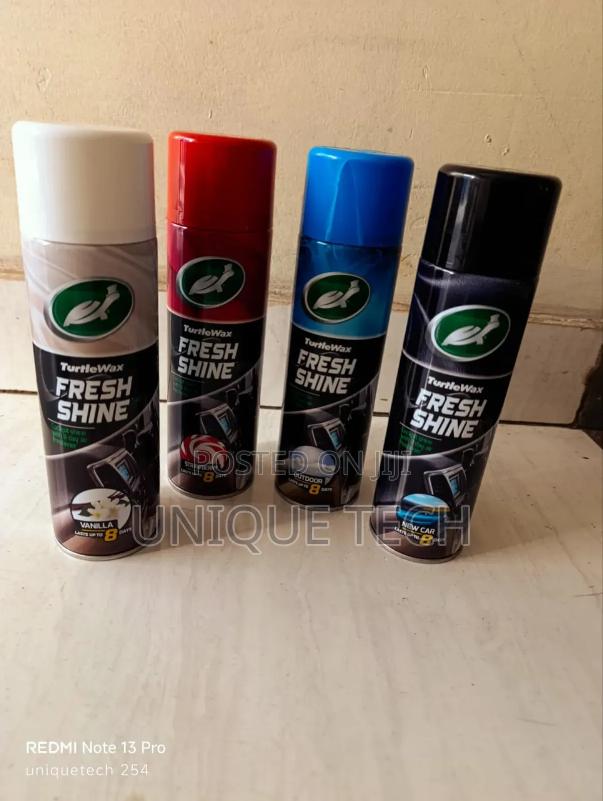 Turtle Wax Car Dashboard Shine Spray-New Car,Strawberry,Vanilla Scents