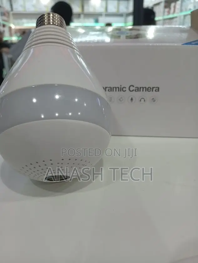 Best Quality^V380 Bulb Wifi Camera – Fixed 360°