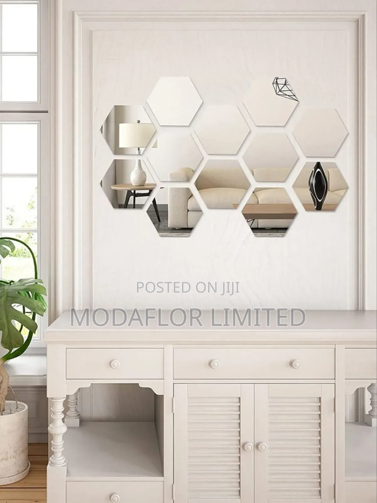 Budget Friendly Wall Mirrors- Hexagon Acrylic Mirrors