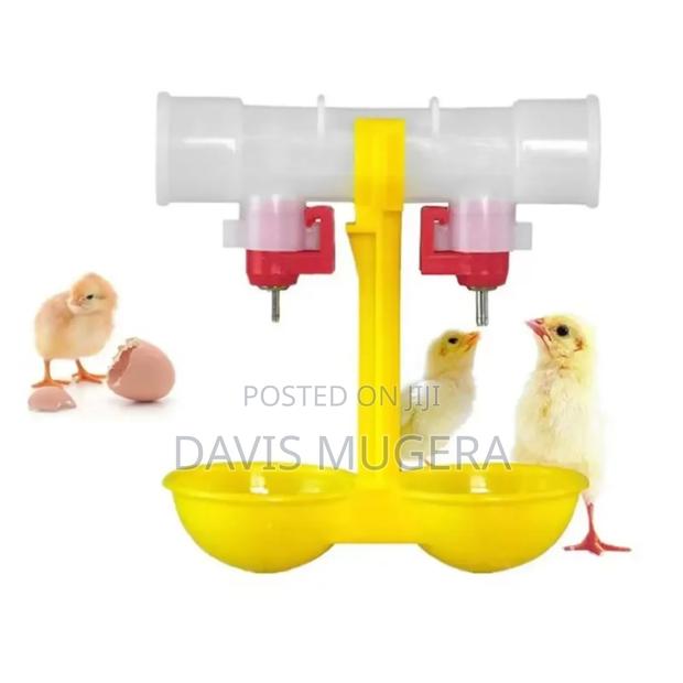 High Quality Automatic Nipple Drinker for Chickens + Pipe Double Cup - main view