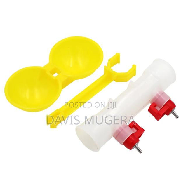 High Quality Automatic Nipple Drinker for Chickens + Pipe Double Cup - thumbnail 6