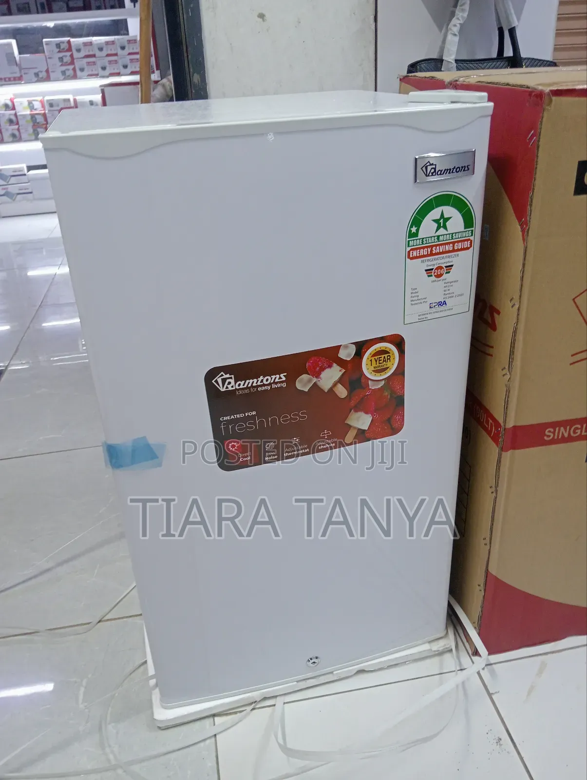 Ramtons Rf 214 Single Door Fridge 90 Litres