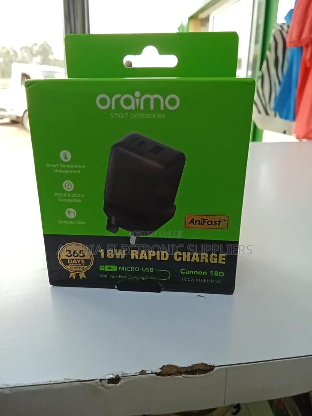 Oraimo 18w Rapid Charge Cannon 18d - thumbnail 2