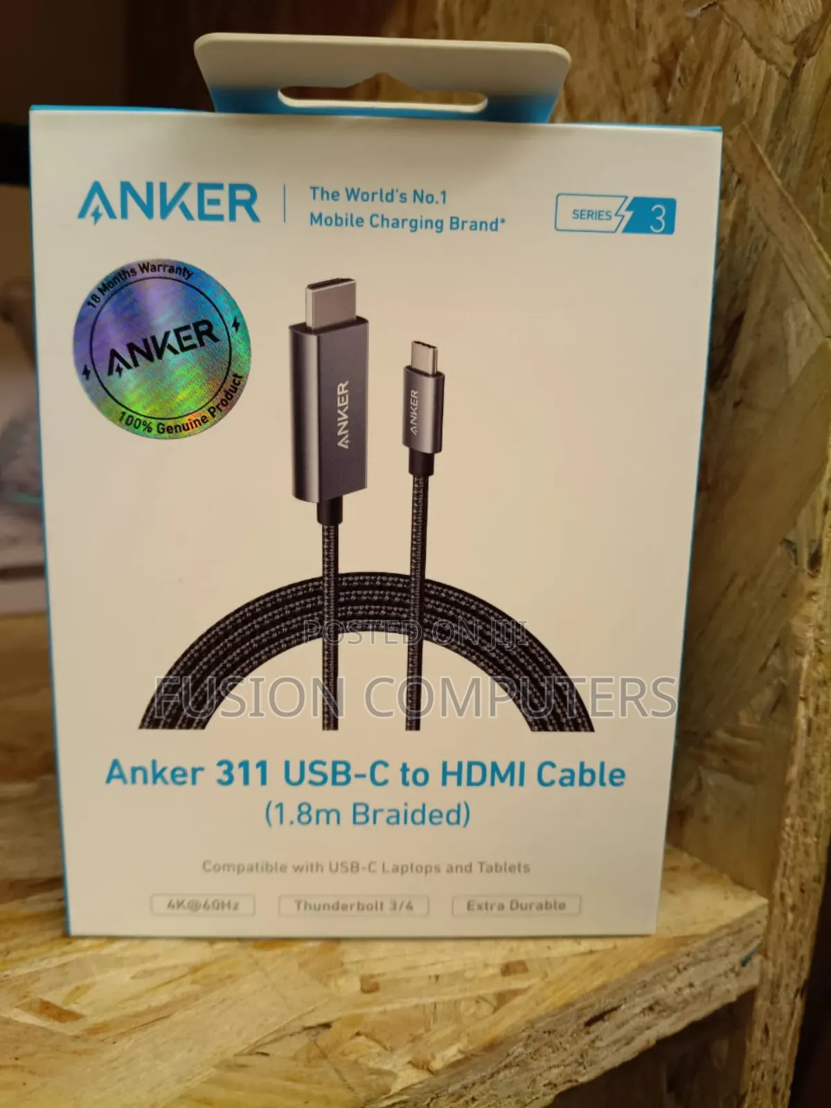 Anker Nylon Usb-C to Hdmi Cable 1.8 Metres