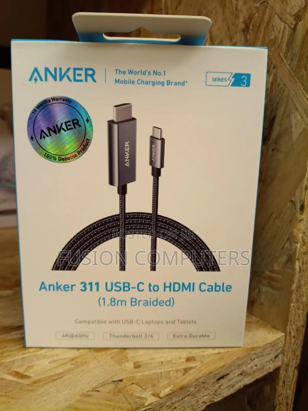 Anker Nylon Usb-C to Hdmi Cable 1.8 Metres