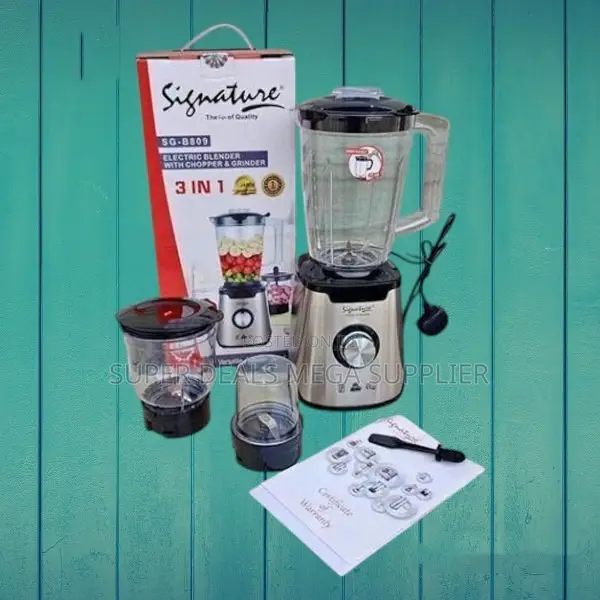 High Performance Motor Signature 3 in 1 Blender With Grinder Chopper