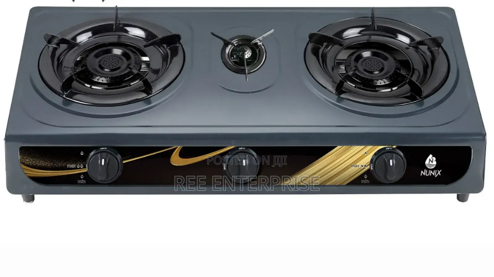 New in Nunix 3 Burner Stainless Cooker