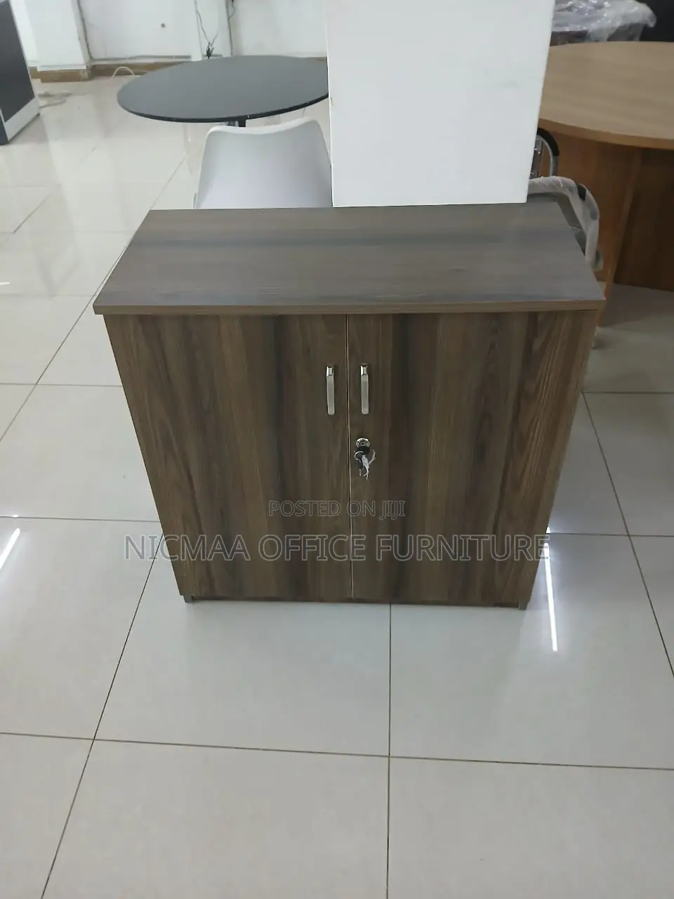 2-Door Sleek, Secure Space-Smart Credenza