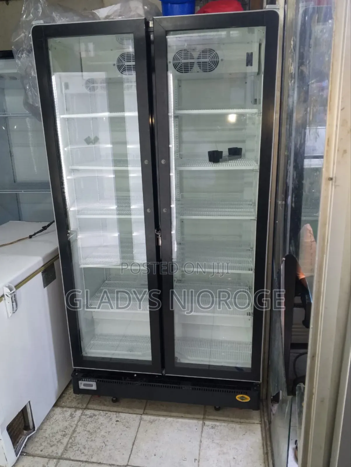 Well Maintained Double Door Display Fridge (1200l)