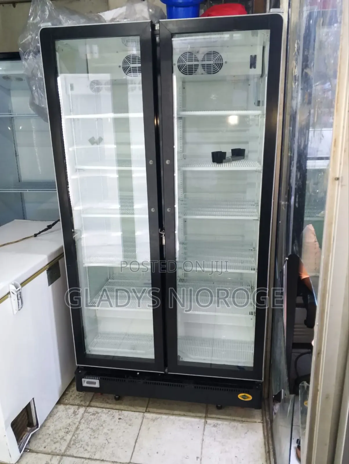 Well Maintained Double Door Display Fridge (1200l)