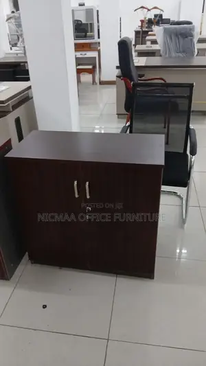 Dark Walnut Finish Wooden Credenza