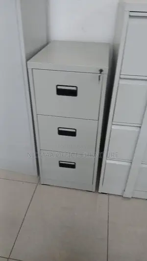 Heavy-Duty 3-Drawer Metallic Filing Cabinet