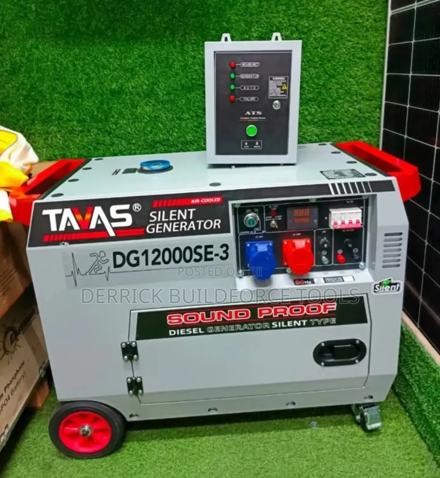 Heavy Duty Tavas 15kva Dual Phase Silent Generator With Ats