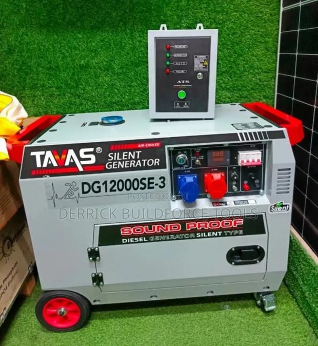 Heavy Duty Tavas 15kva Dual Phase Silent Generator With Ats