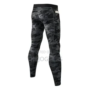 Men's Compression Pants Zipper Pocket Quick Dry Skinny Pants