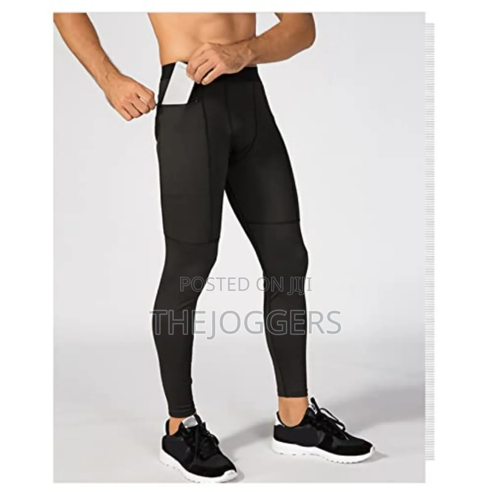 Men's Compression Pants Zipper Pocket Quick Dry Skinny Pants