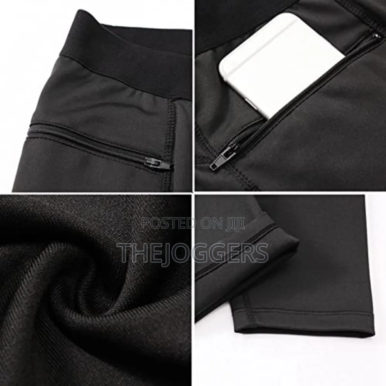 Men's Compression Pants Zipper Pocket Quick Dry Skinny Pants