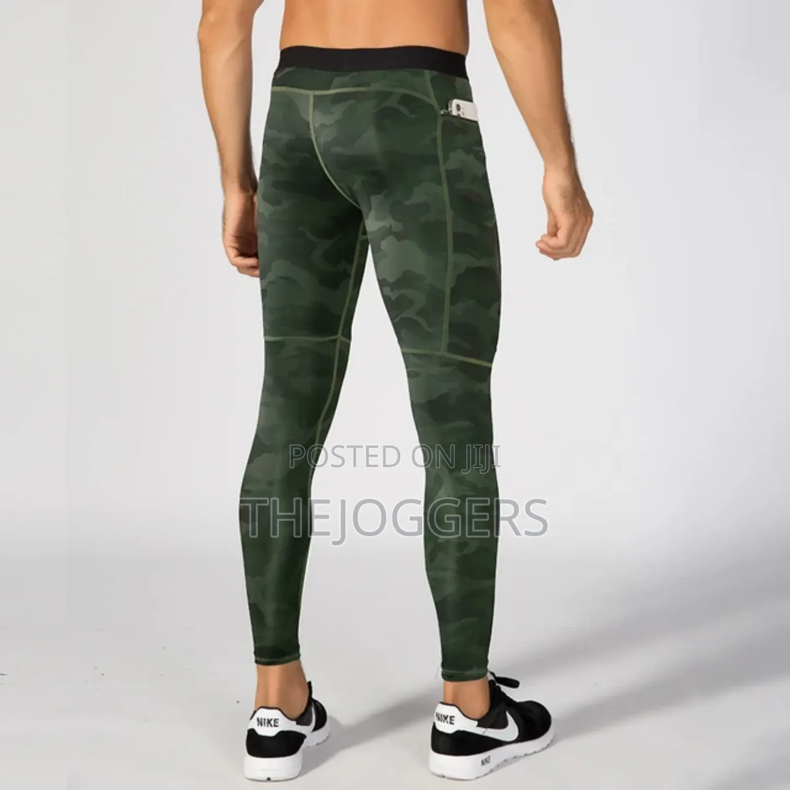 Men's Compression Pants Zipper Pocket Quick Dry Skinny Pants