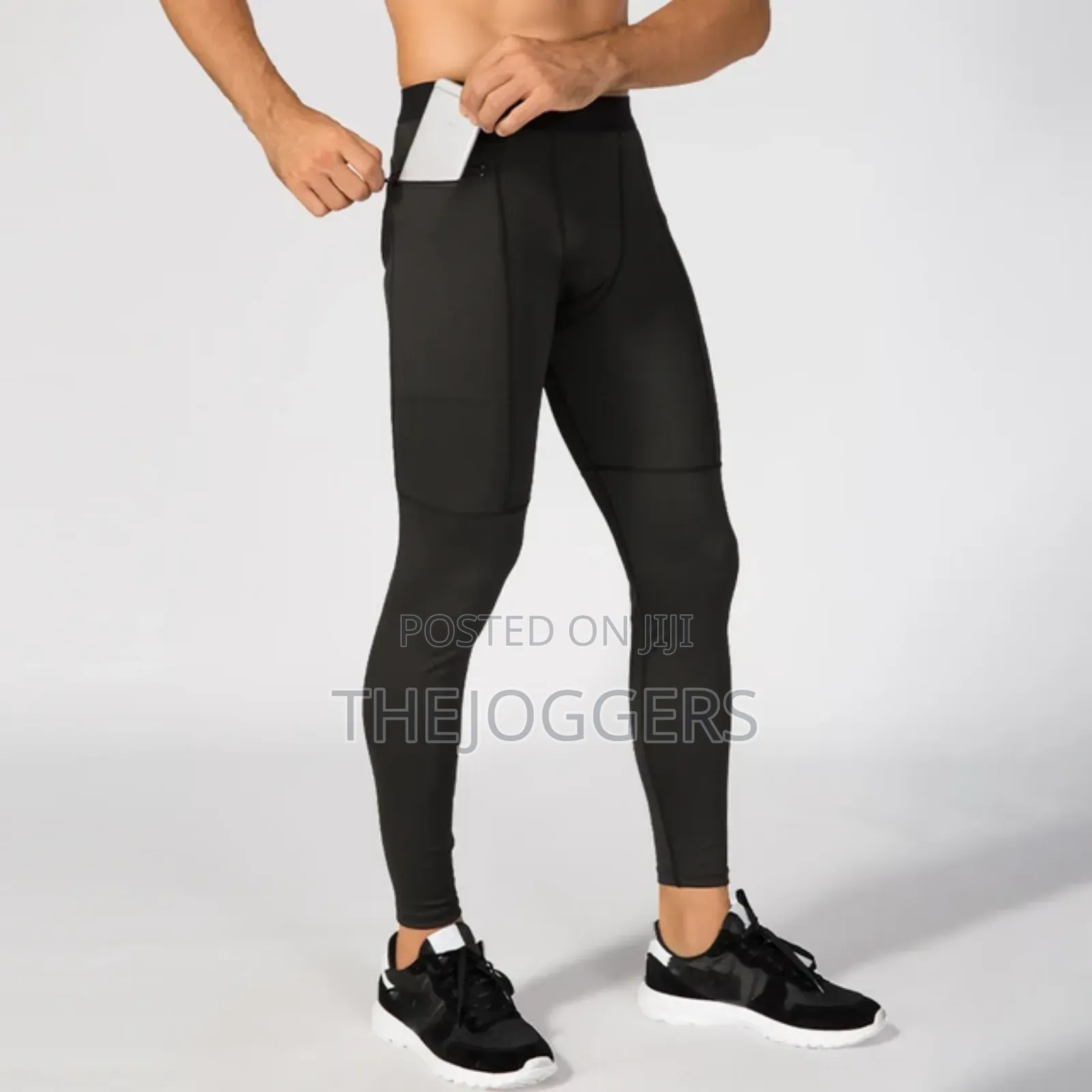 Men's Compression Pants Zipper Pocket Quick Dry Skinny Pants