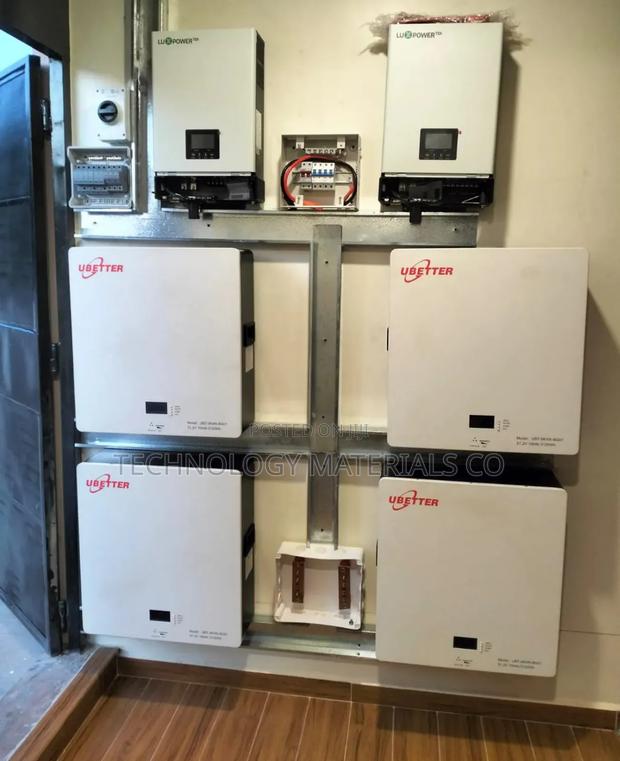 Ubetter 51.2v 100ah Wall Mount Deep Cycle Lithium Battery - main view