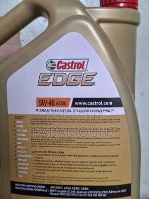 5w-40 5l Castrol Edge Fully Synthetic Engine Oil. Heavy Machines.