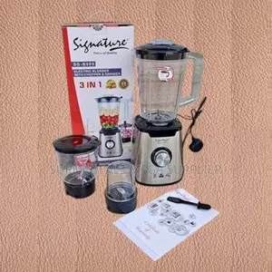 Heavy Duty Motor Power Signature 3 in 1 Blender With Grinder Chopper
