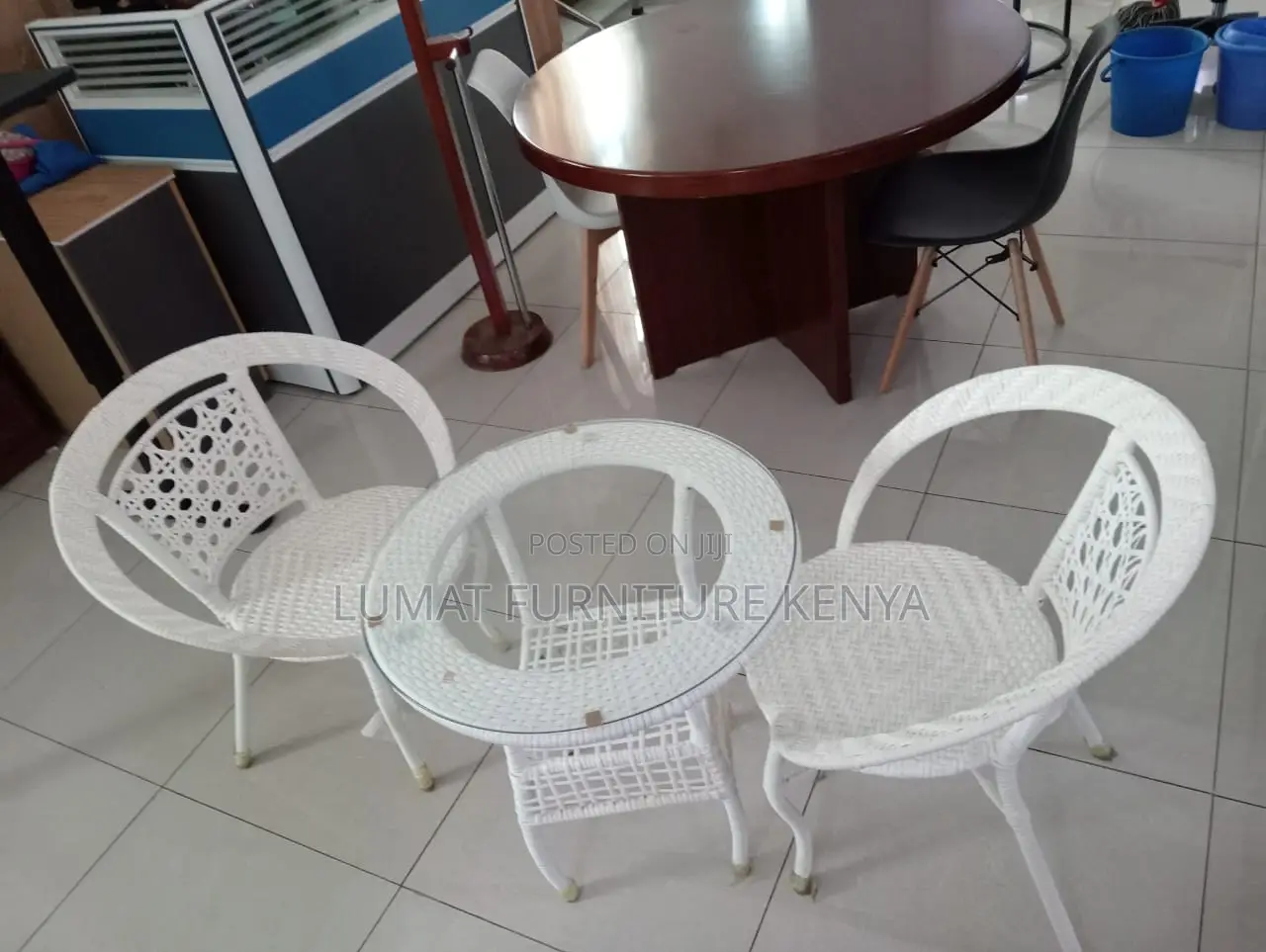 White Outdoor Balcony Set (2-Seater)