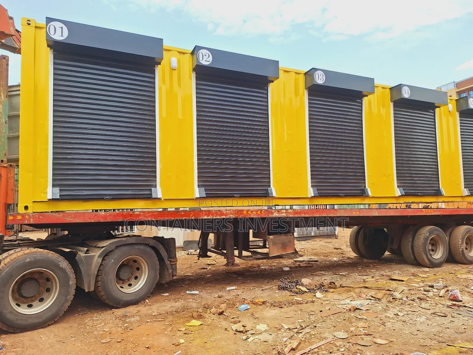 Shipping Container Converted To Shops Or Stalls Easily.