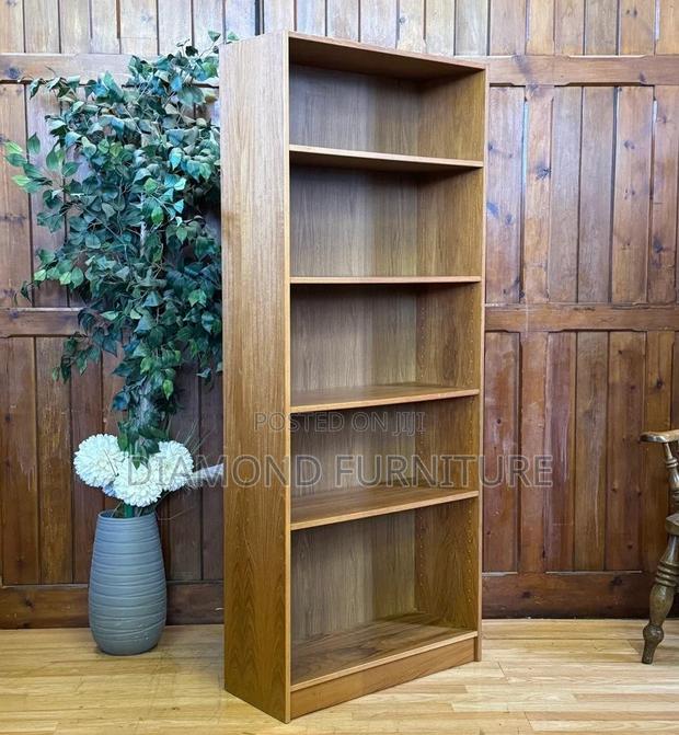 Office Furniture; {Modern 5-Tier Wooden Office Storage Bookshelf}