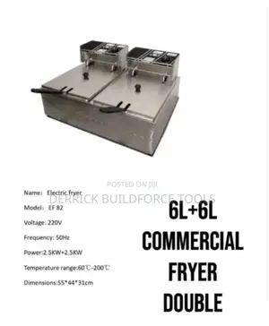 6l + 6l Commercial Double Electric Fryer