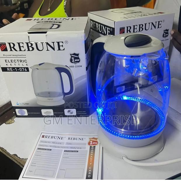 Rebune 1.7ltrs Glass Kettle