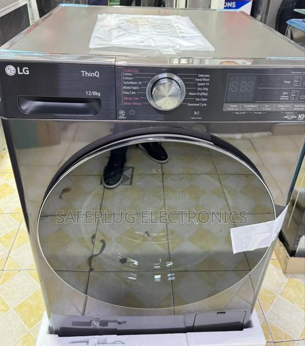 Lg 12kg/8kg | Front Load Washer/Dryer Steam Turbowash