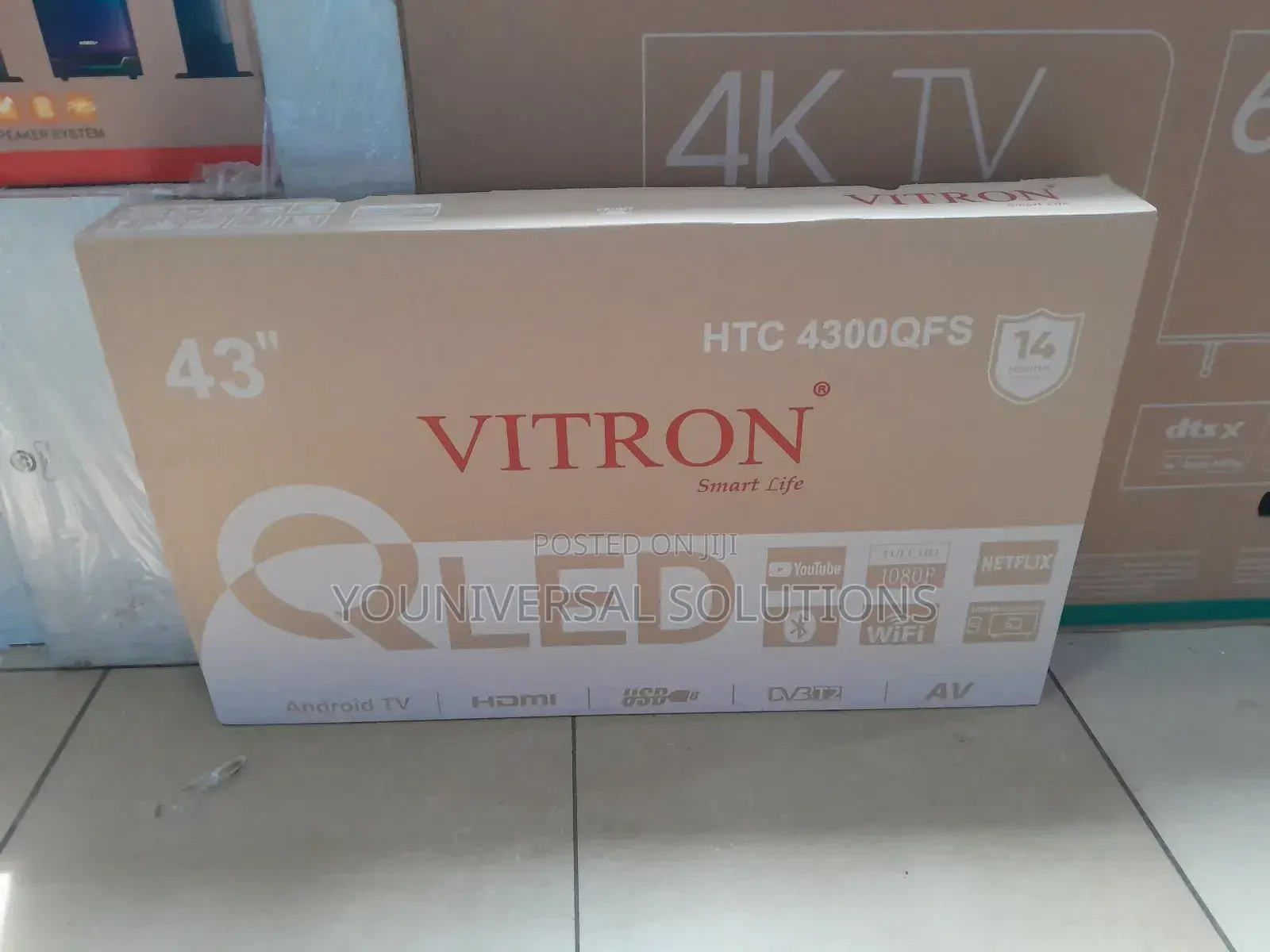 Qled Vitron 43 Inches Smart Android Tv