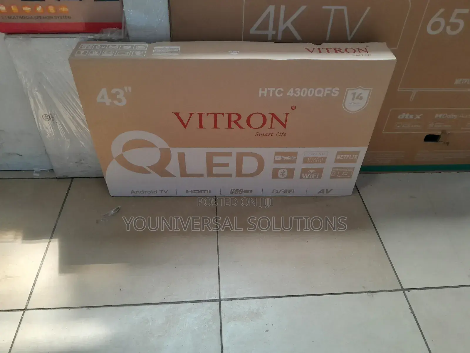 Qled Vitron 43 Inches Smart Android Tv