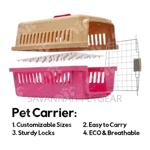 Pet Travel, Air, Rail, Car Transportation Cage Crate - S,M,L,Xl, XXL