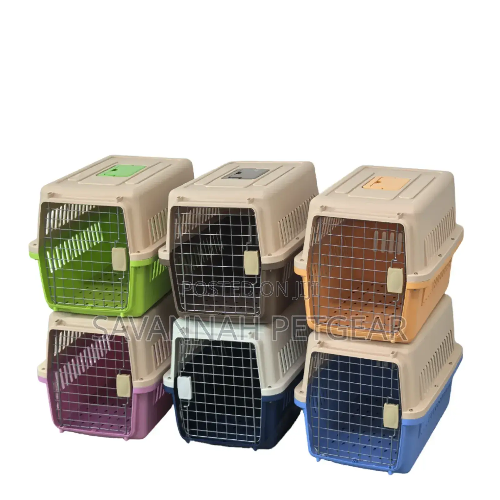 Pet Travel, Air, Rail, Car Transportation Cage Crate - S,M,L,Xl, XXL