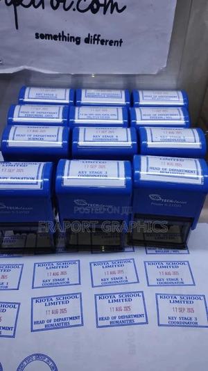 Self Inking Rubber Stamps With Changeable Dates - thumbnail 2