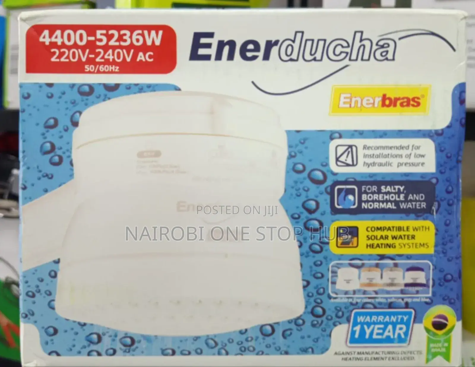 Enerbras Enerducha Powerful Electric Shower 5236w