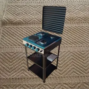 Eurochef 3 Burners Standing Gas Cooker With Sturdy Shelves for Storage