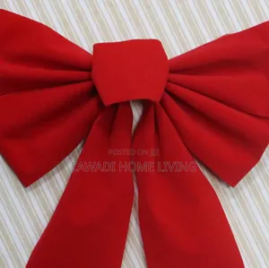 Red Velvety Christmas Ribbon Bow.