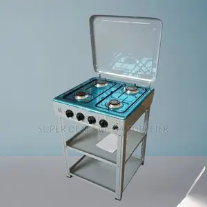 Eurochef Full Gas Standing Cooker With Shelves Durable Design