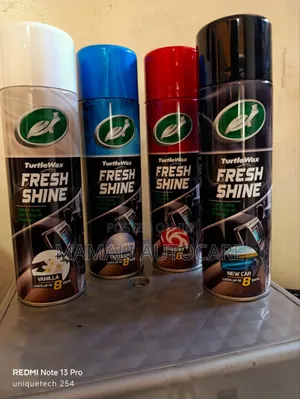 Turtle Wax Car Dashboard Cleaner Spray(New Car, Strawberry, Vanilla)