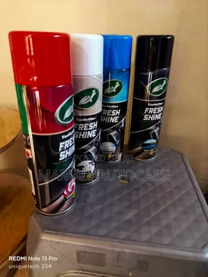 Interior Dashboard Spray by Turtle Wax-Vanilla, Strawberry New Car