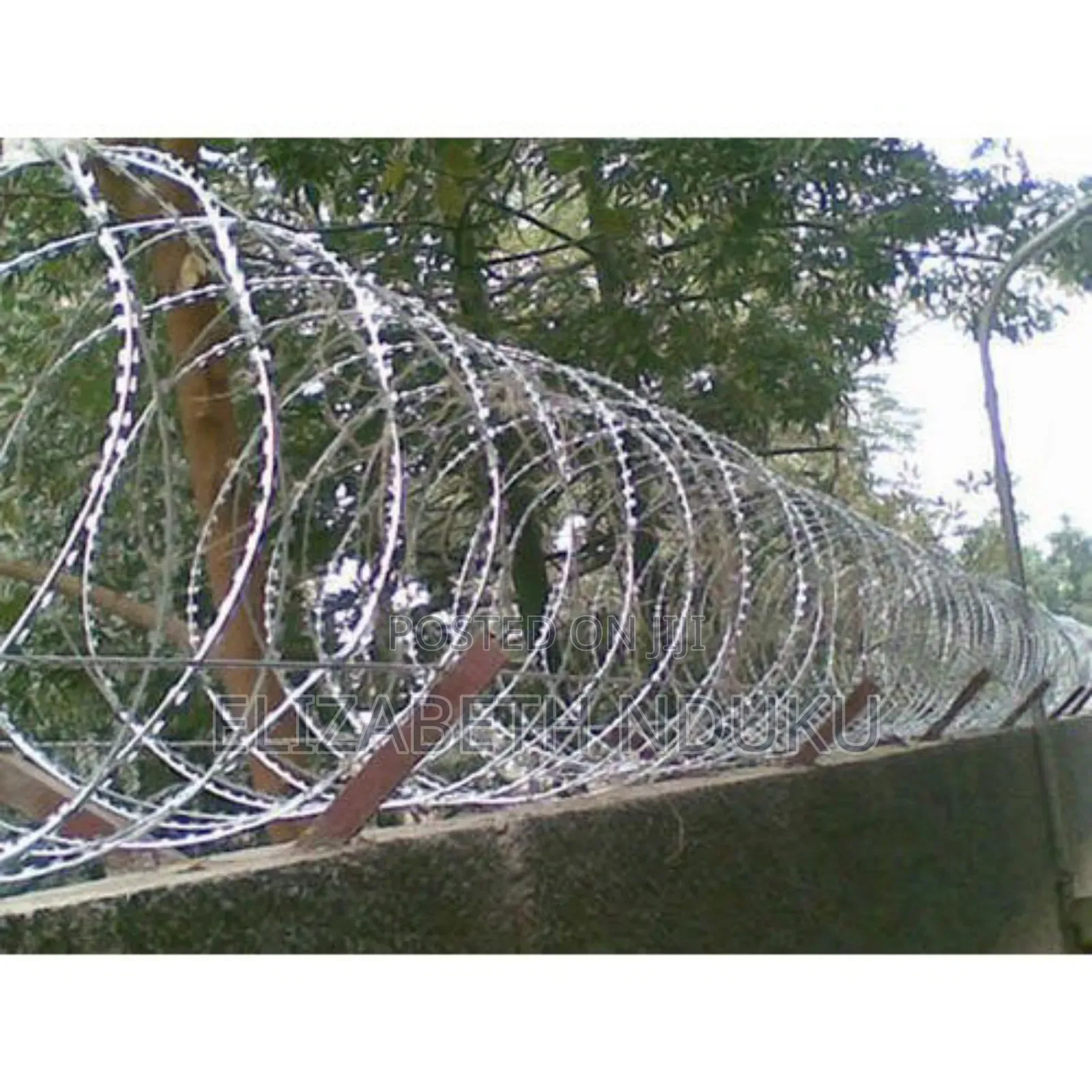 Galvanized Steel Silver Razor Wire