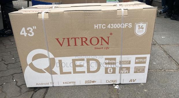 Vitron 43" Inch Qled Tv FHD Smart Android Tv